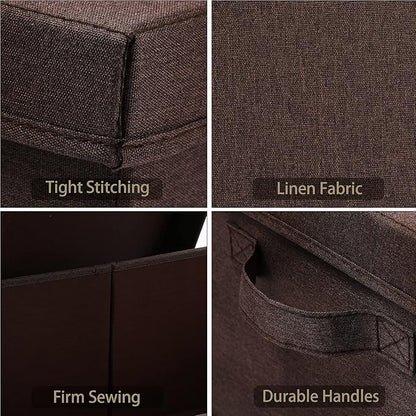 HOONEX Linen Foldable Storage Bins - Image 5