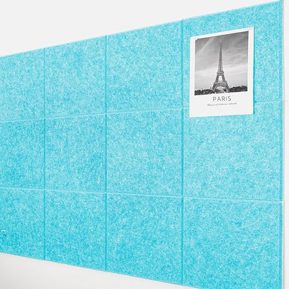 AKTOP Cork Board Bulletin Board 47"x35", 12 Pack Removable Felt Cork Board Tiles by Buynow