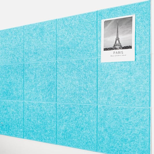 AKTOP Cork Board Bulletin Board 47"x35", 12 Pack Removable Felt Cork Board Tiles by Buynow