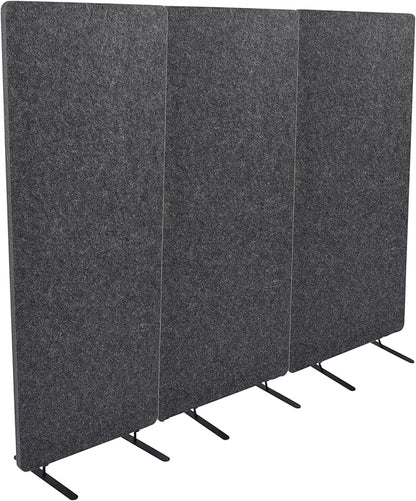 ReFocus™ Raw Freestanding Acoustic Room Divider 3 Pack – Reduce Noise and by SStandUpDeskStore