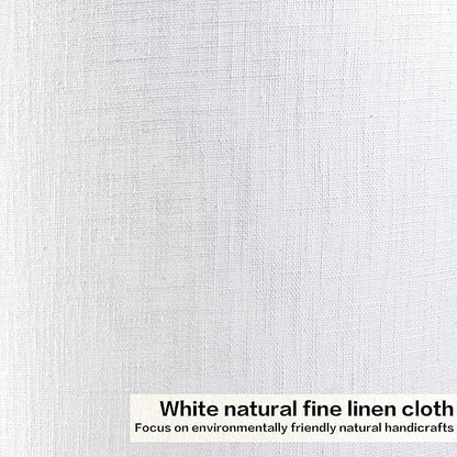 Large White Texture Lamp Shades-14"Top × 16" Bottom × 11" High, Drum Lampshades - Image 3