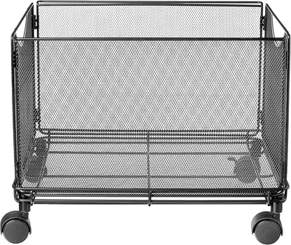 Safco Onyx Rolling Cart Desktop Tub File, Fits Letter-Size Hanging Folders - Image 2