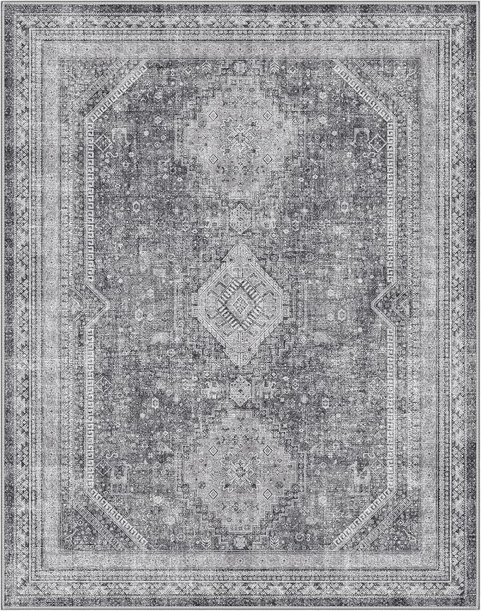 GENIMO 8x10 Area Rugs for Living Room, Machine Washable Non Slip Rugs, Low Pile - Image 6