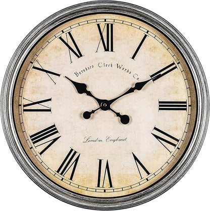 Bernhard Products Large Decorative Wall Clock 20 Inch Silent Non Ticking by BernhardProducts
