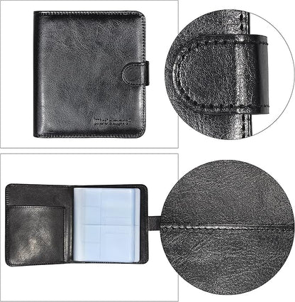 Wisdompro Business Card Book Organizer, Premium PU Leather Wallet Name Credit - Image 7