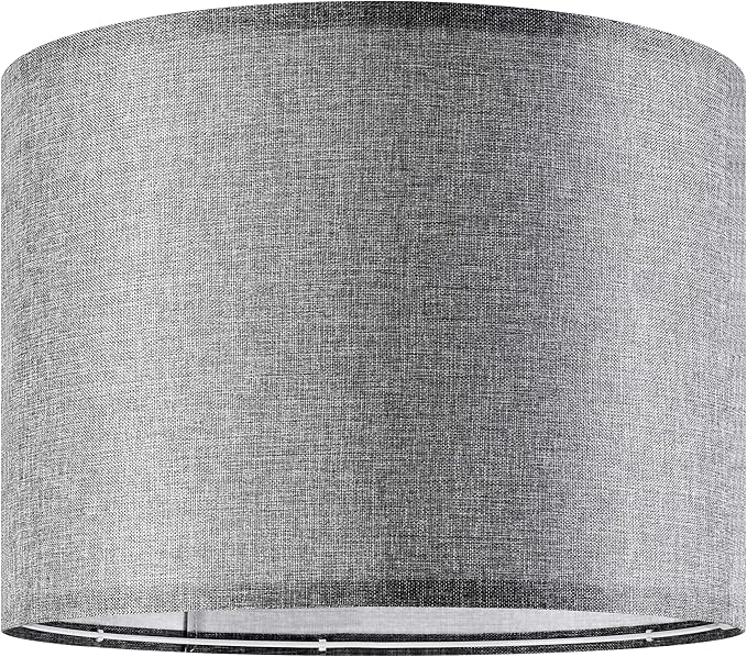 Gray Large Drum Lamp Shades for Floor Lamps Table Lamp Farmhouse Lamp Shade 16" - Image 6