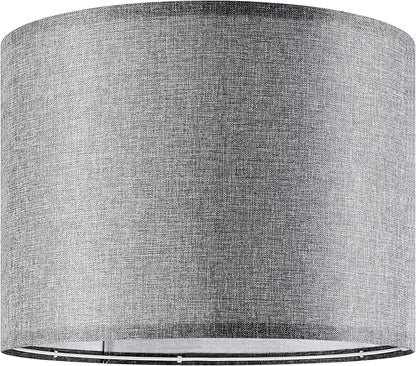 Gray Large Drum Lamp Shades for Floor Lamps Table Lamp Farmhouse Lamp Shade 16" - Image 6