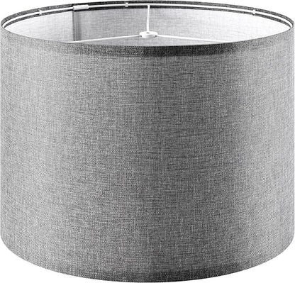 Gray Large Drum Lamp Shades for Floor Lamps Table Lamp Farmhouse Lamp Shade 16" by GOSO