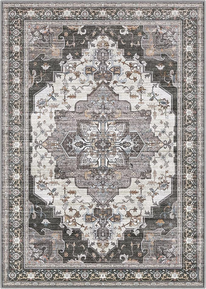 GENIMO 8x10 Area Rugs for Living Room, Machine Washable Non Slip Vintage Rugs - Image 8