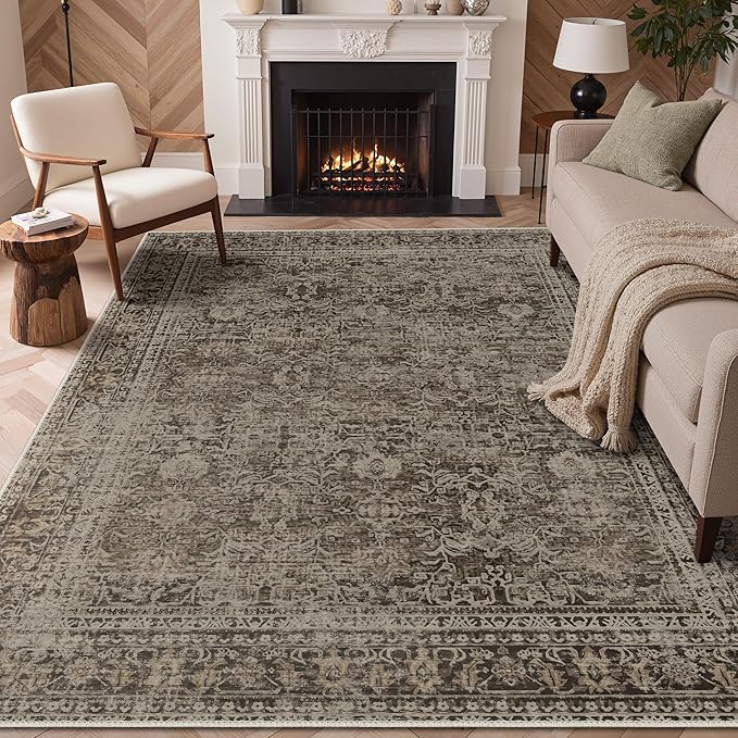 GENIMO 9x12 Area Rug Machine Washable Boho Rug - Image 2